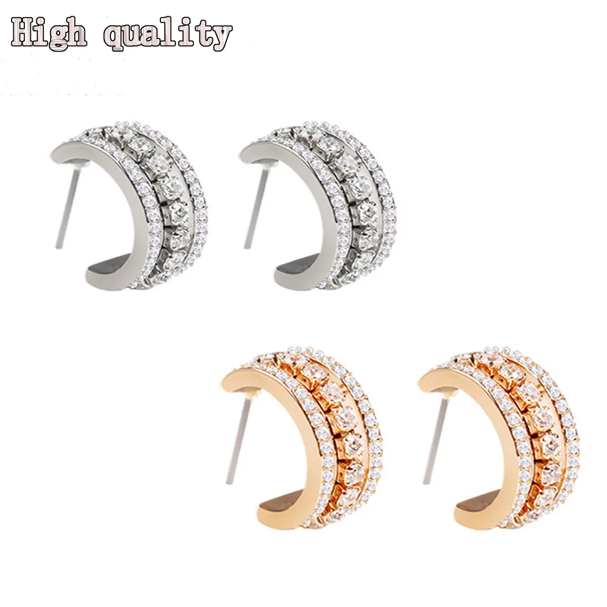 High Quality SWA Fashion Jewelry Classic Crystal Simple Design Temperament Charm Women's Earrings Best Gift Wholesale
High Quality SWA Fashion Jewelry Classic Crystal Simple Design Temperament Charm Women's Earrings Best Gift Wholesale