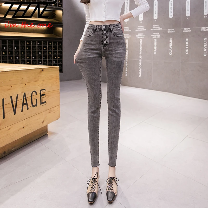 THHONE Seluar Jeans Pants Women High Waist Jean Elastic Stretch Skinny Denim Pants Button Up Casual High Korean Pencil Pants
THHONE Seluar Jeans Pants Women High Waist Jean Elastic Stretch Skinny Denim Pants Button Up Casual High Korean Pencil Pants