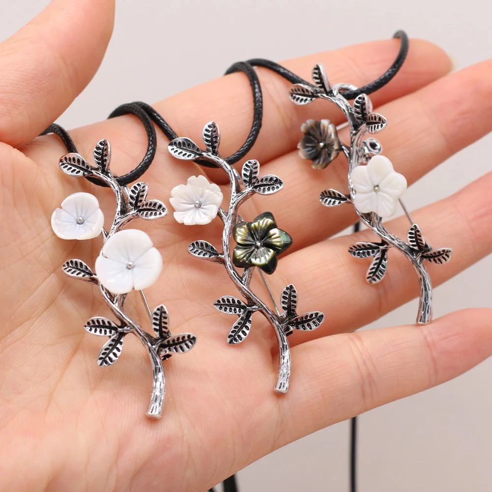 Natural Shell Alloy Branch with Flower-shaped Necklace Handmade DIY Cute Necklaces Sweater Chain Jewelry Accessories Making
Natural Shell Alloy Branch with Flower-shaped Necklace Handmade DIY Cute Necklaces Sweater Chain Jewelry Accessories Making