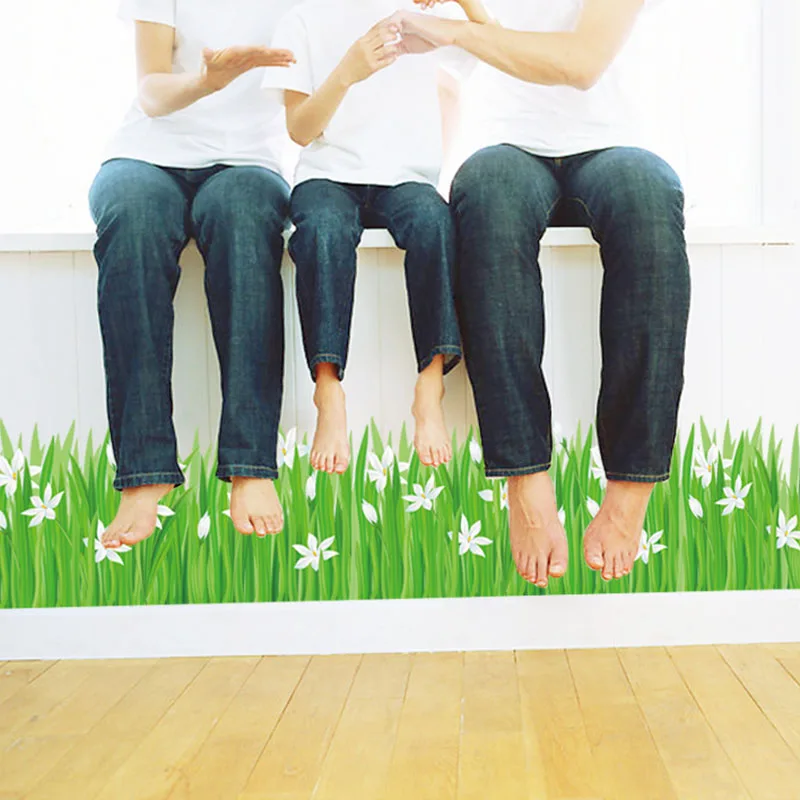 DIY Lily Flower Grass Skirting Line Diy Home Decal Baseboard Wall Sticker Kitchen Bathroom Furniture Wedding Mural Art Poster
DIY Lily Flower Grass Skirting Line Diy Home Decal Baseboard Wall Sticker Kitchen Bathroom Furniture Wedding Mural Art Poster