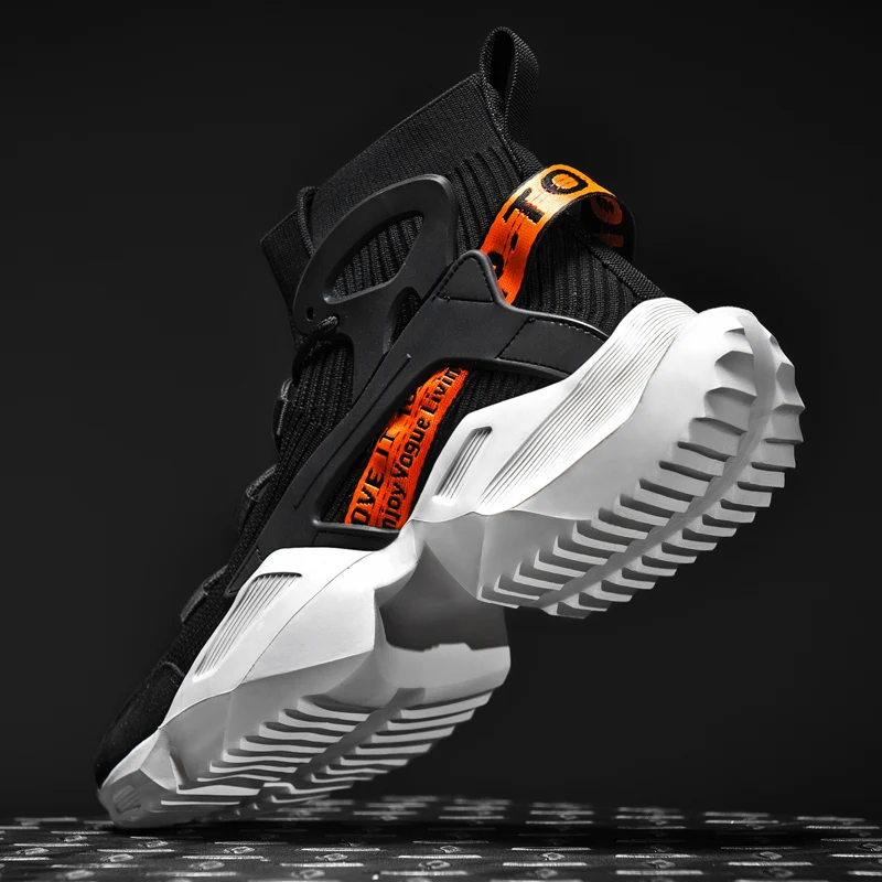 Fashion High Top Sock Sneakers Breathable Casual Men Shoes 2021 New Man Black and White Soft Lightweight Big Size Zapatos Hombre
Fashion High Top Sock Sneakers Breathable Casual Men Shoes 2021 New Man Black and White Soft Lightweight Big Size Zapatos Hombre