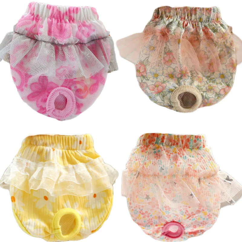 Polyester Cute Dog Diaper Sanitary Shorts for Dog Floral Washable Physiological Pants Female Small Dogs Cat Underwear Briefs XS
Polyester Cute Dog Diaper Sanitary Shorts for Dog Floral Washable Physiological Pants Female Small Dogs Cat Underwear Briefs XS