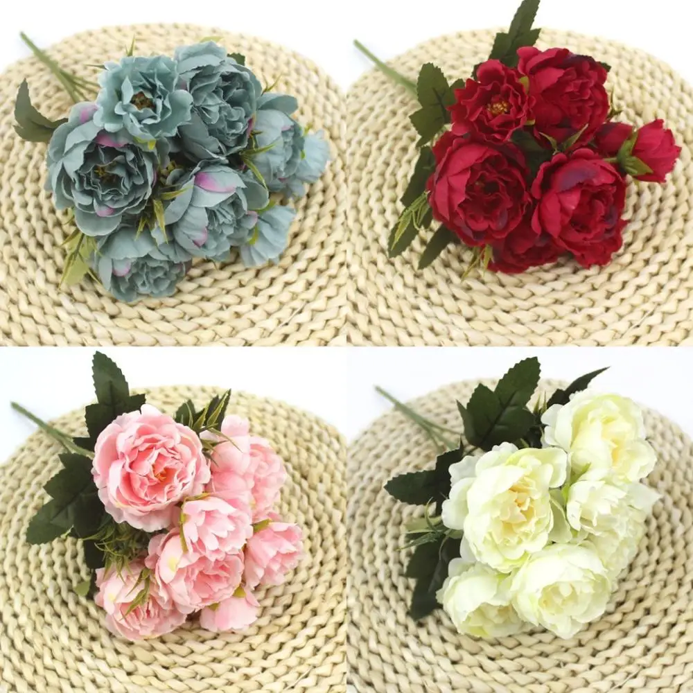 Nordic chic artificial peony high quality silk bouquet DIY home garden party wedding decoration artificial flowers
Nordic chic artificial peony high quality silk bouquet DIY home garden party wedding decoration artificial flowers