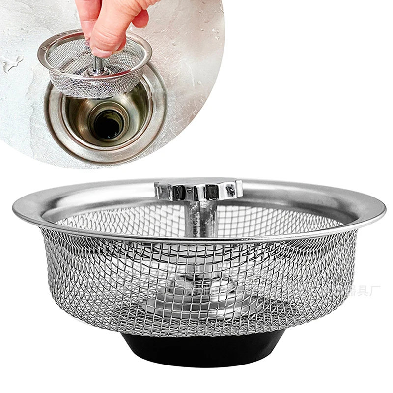 Stainless Steel Sink Strainer Waste Disposer Outfall Strainer Sink Filter Hair Sewer Outfall Kitchen Accessories Kitchen Tool
Stainless Steel Sink Strainer Waste Disposer Outfall Strainer Sink Filter Hair Sewer Outfall Kitchen Accessories Kitchen Tool