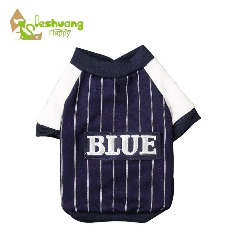 Dog Clothes Dog Baseball Shirt Spring Autumn Pet Striped Clothes Dog Print Teddy VIP Bixiong Button Dog Coats Jackets
Dog Clothes Dog Baseball Shirt Spring Autumn Pet Striped Clothes Dog Print Teddy VIP Bixiong Button Dog Coats Jackets