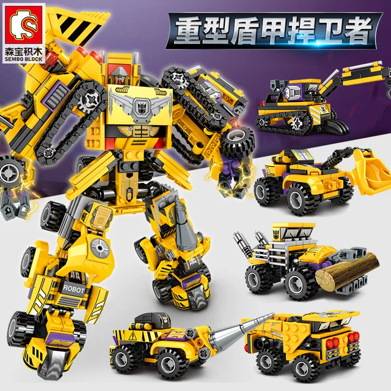 2020 New Truck Model 6 in 1 Transformation Serie Building Blocks Set ABS Plastic Brick Technic Robot Car Toy for Boy
2020 New Truck Model 6 in 1 Transformation Serie Building Blocks Set ABS Plastic Brick Technic Robot Car Toy for Boy