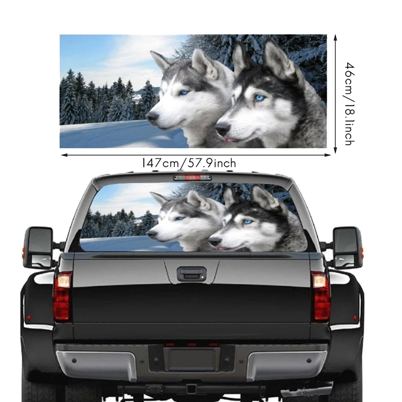 Wolf for Truck Jeep Suv Pickup 3D Rear Windshield Decal Sticker Decor Rear Window Glass Poster 57.9 x 18.1 Inch
Wolf for Truck Jeep Suv Pickup 3D Rear Windshield Decal Sticker Decor Rear Window Glass Poster 57.9 x 18.1 Inch