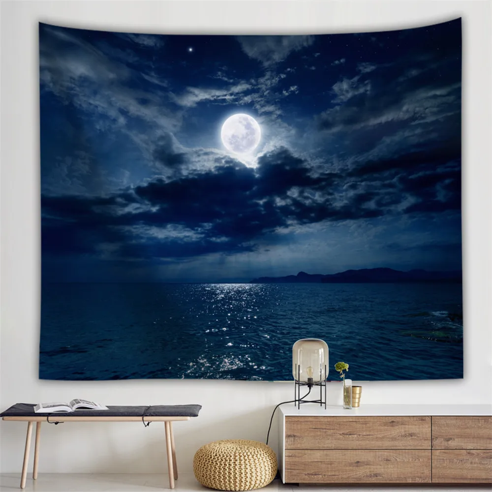 Moon Night Tapestry Bed cover Wall Hanging Camping Large Print Fabric Galaxy decor Rectangle Home Decor Round Towel Beach
Moon Night Tapestry Bed cover Wall Hanging Camping Large Print Fabric Galaxy decor Rectangle Home Decor Round Towel Beach