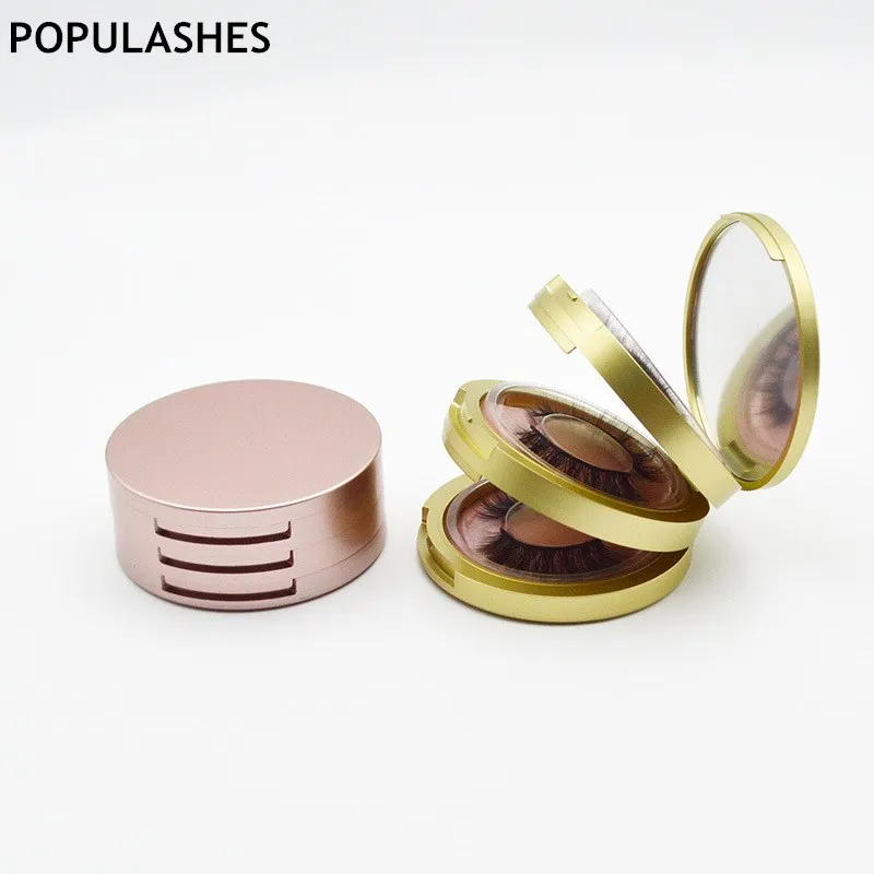 Wholesale 3 Pairs Lashes Packaging Boxes Round Box Package Three Layer Rose Gold False Eyelashes Lash Cases Black Pink Makeup
Wholesale 3 Pairs Lashes Packaging Boxes Round Box Package Three Layer Rose Gold False Eyelashes Lash Cases Black Pink Makeup