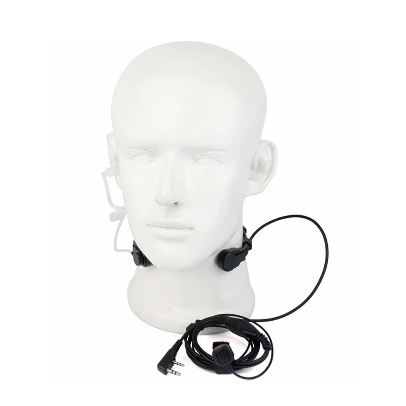 

Walkie Talkie Mic Throat Microphone Headset With Extendable Neckband Earpiece for UV-5R BF-888S