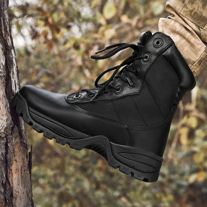 Men Tactical Military Boots Desert Boots Hiking High-top Desert Men's Boots Fashion Black Men's shoes
Men Tactical Military Boots Desert Boots Hiking High-top Desert Men's Boots Fashion Black Men's shoes