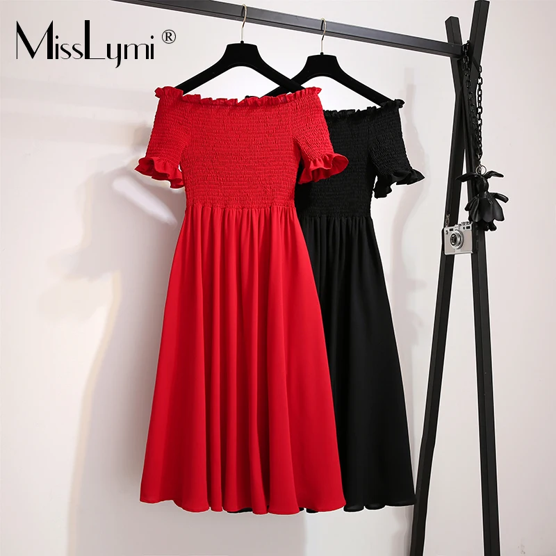 MissLymi M-4XL Plus Size Women Elasticity Slash Neck Sexy Long Dress Red Summer 2021 Fashion A-line High Waist Straples Dress
MissLymi M-4XL Plus Size Women Elasticity Slash Neck Sexy Long Dress Red Summer 2021 Fashion A-line High Waist Straples Dress