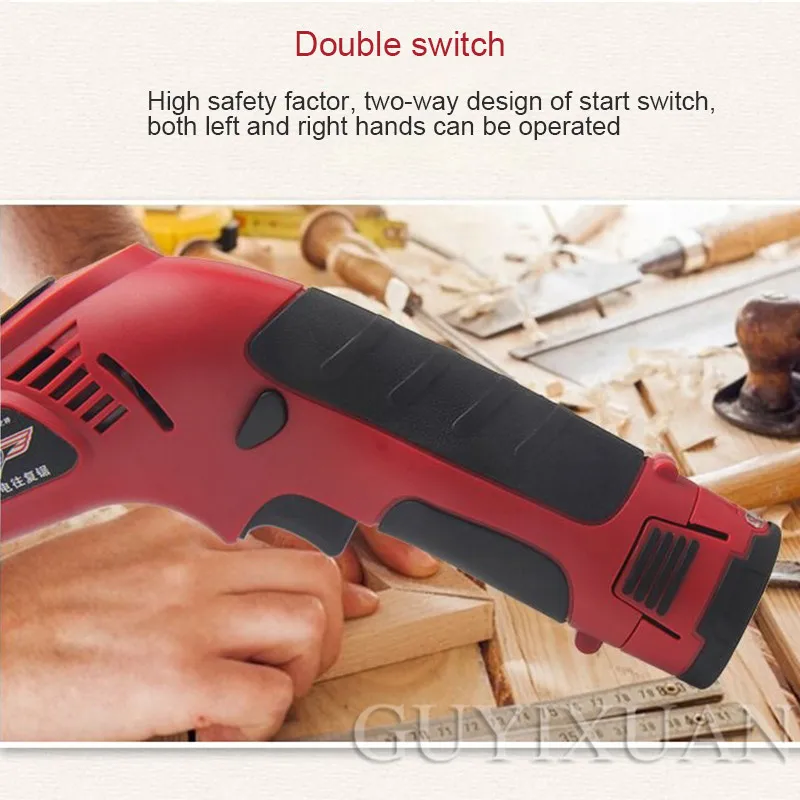 Portable cordless 12V electric jigsaw portable lithium ion reciprocating saw transport saber saw
Portable cordless 12V electric jigsaw portable lithium ion reciprocating saw transport saber saw