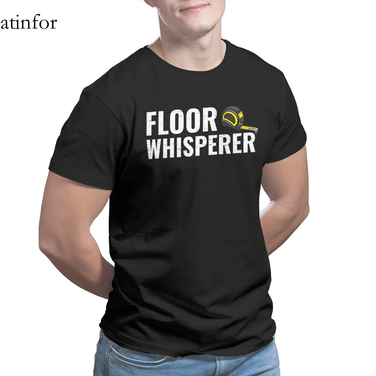 flooring whisperer flooring installer T-Shirt Print Black Wholesale Clothes Cosplay Round Collar Mens Clothes 15737
flooring whisperer flooring installer T-Shirt Print Black Wholesale Clothes Cosplay Round Collar Mens Clothes 15737
