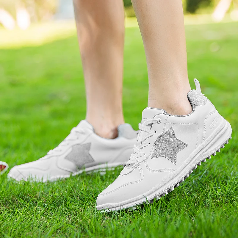 Women Waterproof Golf Shoes Spikeless Golf Shoes for Girls Female Leather Sports Sneaker Grand Grass Walking Training Shoes Golf
Women Waterproof Golf Shoes Spikeless Golf Shoes for Girls Female Leather Sports Sneaker Grand Grass Walking Training Shoes Golf