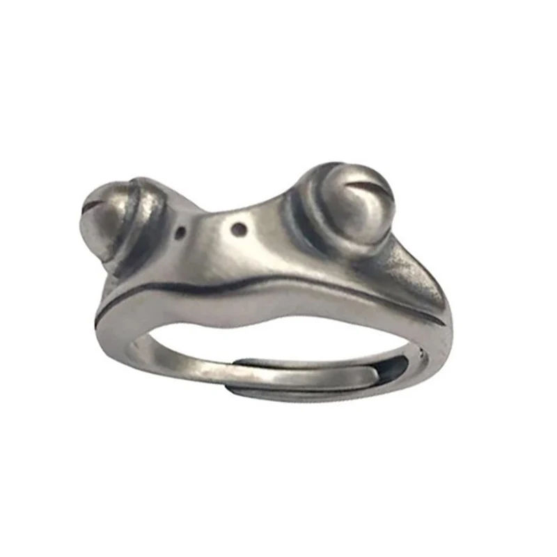 Ring For Women Girl Charm Frog Smiley Fashion Men Jewelry Vintage Ancient Silver Color Punk Hip-hop Boho Adjustable Snake anillo
Ring For Women Girl Charm Frog Smiley Fashion Men Jewelry Vintage Ancient Silver Color Punk Hip-hop Boho Adjustable Snake anillo