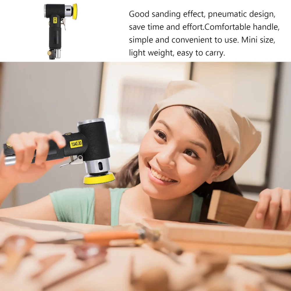1pc Pneumatic Grinding Machine Pneumatic Sandpaper Machine Polishing Machine
