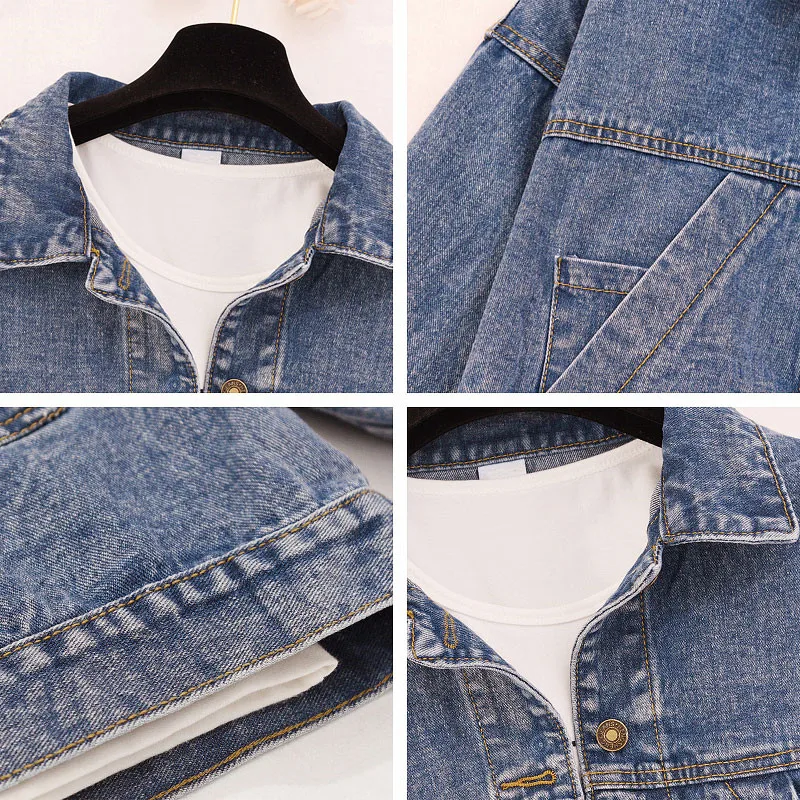 New Denim Jackets Women's Blue Coat Fad Spring Denim Jackets Women Jeans Single Breasted Denim Coats Female Feminine Clothing
New Denim Jackets Women's Blue Coat Fad Spring Denim Jackets Women Jeans Single Breasted Denim Coats Female Feminine Clothing