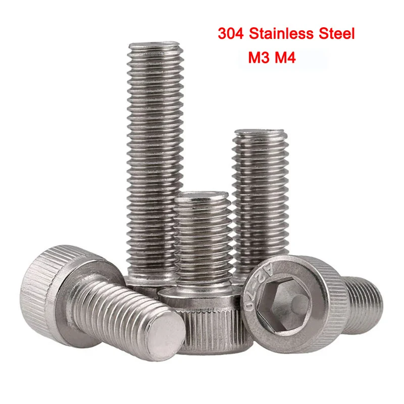 DIN912 304 Stainless Steel Hex Socket Screw Hexagon Socket Head Cap Screws Cylindrical Head Bolts M3 M4 Length 3-100mm
DIN912 304 Stainless Steel Hex Socket Screw Hexagon Socket Head Cap Screws Cylindrical Head Bolts M3 M4 Length 3-100mm