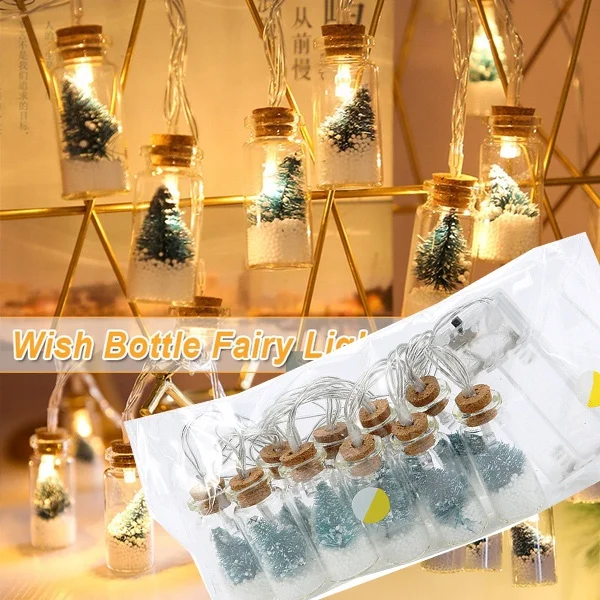 2M10LED Crystal Christmas Tree Wishing Bottle Led String Lights Battery Using Party String Lights Christmas Tree Decoration
2M10LED Crystal Christmas Tree Wishing Bottle Led String Lights Battery Using Party String Lights Christmas Tree Decoration