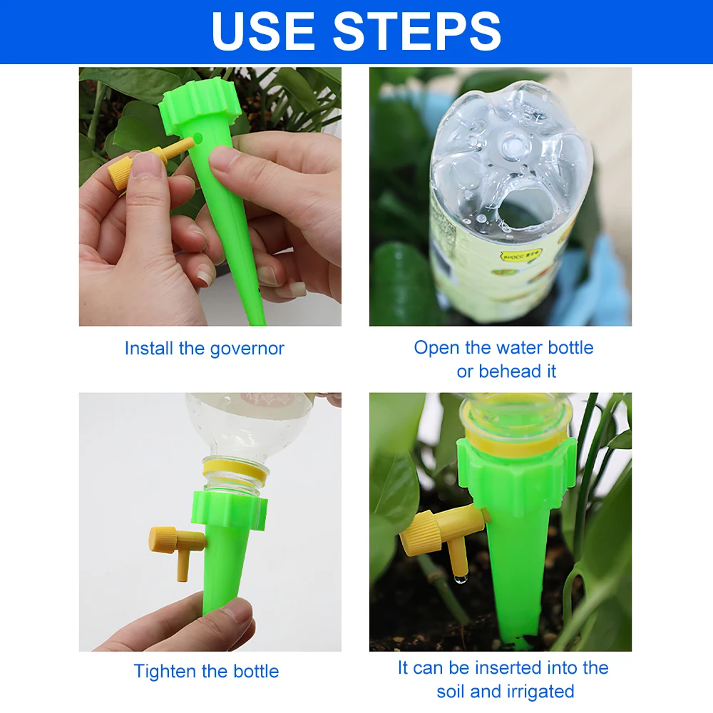 24/12 PCS Auto Drip Irrigation Watering System Dripper Spike Kit Garden Household Plant Flower Automatic Waterer Tool Greenhouse
24/12 PCS Auto Drip Irrigation Watering System Dripper Spike Kit Garden Household Plant Flower Automatic Waterer Tool Greenhouse