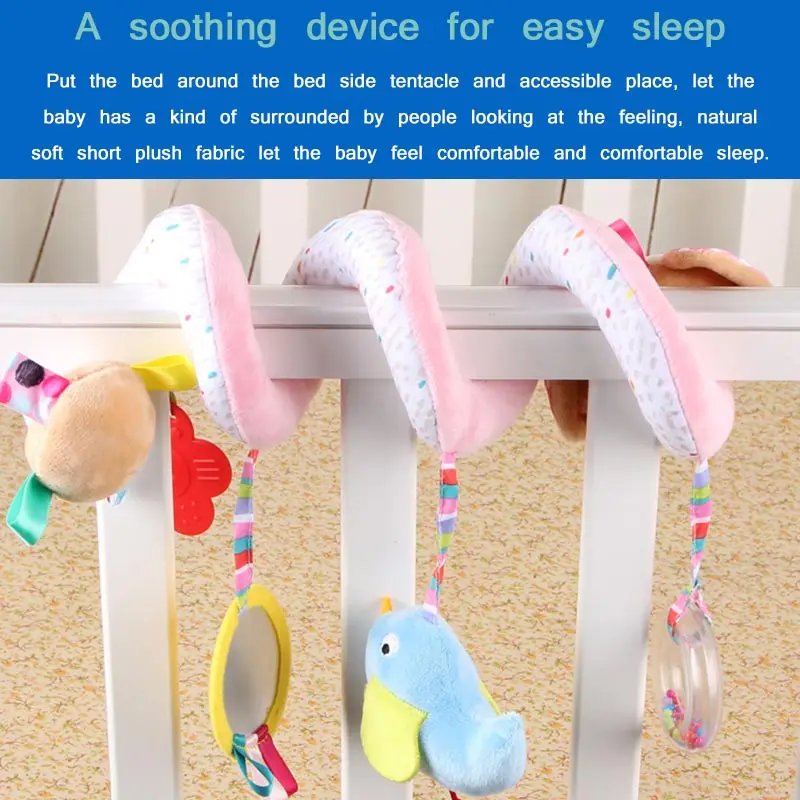 Baby Rattle Toys Crib Stroller Hanging Spiral Rattles 0-12 Months Educational Cartoon Animals Soft Infant Rattle Toy Bed Bell
Baby Rattle Toys Crib Stroller Hanging Spiral Rattles 0-12 Months Educational Cartoon Animals Soft Infant Rattle Toy Bed Bell
