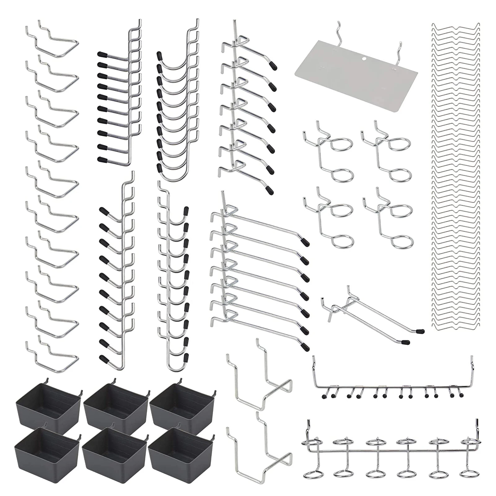 140Pcs/114Pcs Metal Pegboard Hooks Organizer Assortment Kit Peg Locks Storage Hanging Applications For Garage Workshop Kitchen
140Pcs/114Pcs Metal Pegboard Hooks Organizer Assortment Kit Peg Locks Storage Hanging Applications For Garage Workshop Kitchen