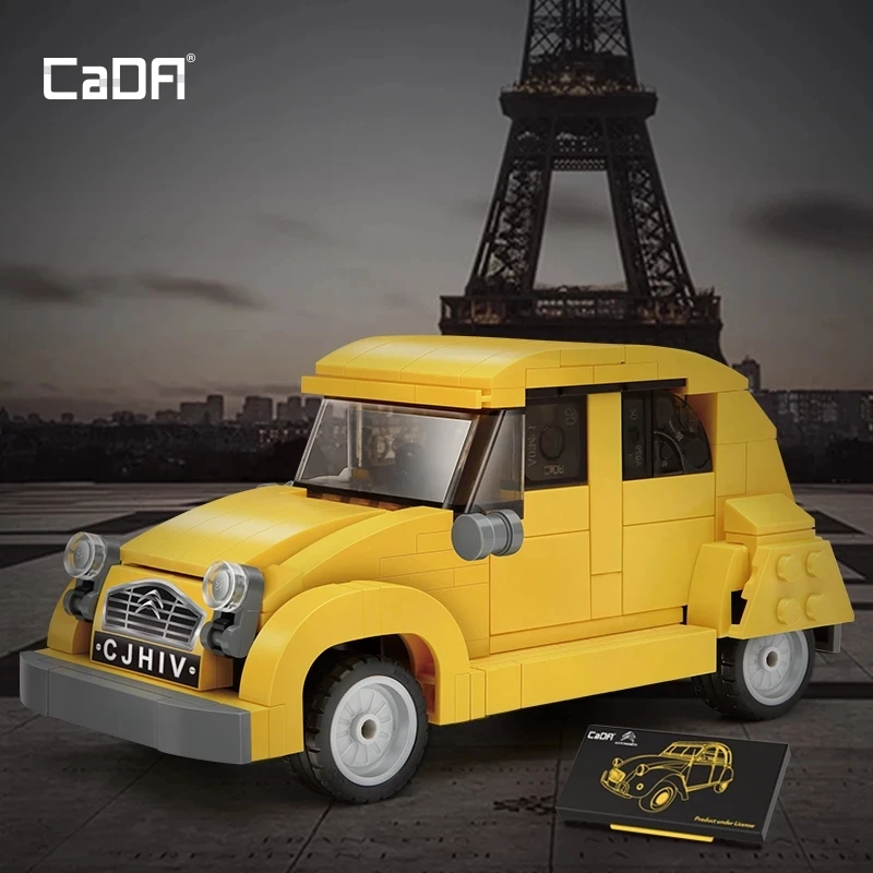 CADA 1:24 High-Tech Bricks Car Model Builing Blocks MOC Classics Citroen 2CV License Creative Assembly Construction Entry Toys
CADA 1:24 High-Tech Bricks Car Model Builing Blocks MOC Classics Citroen 2CV License Creative Assembly Construction Entry Toys