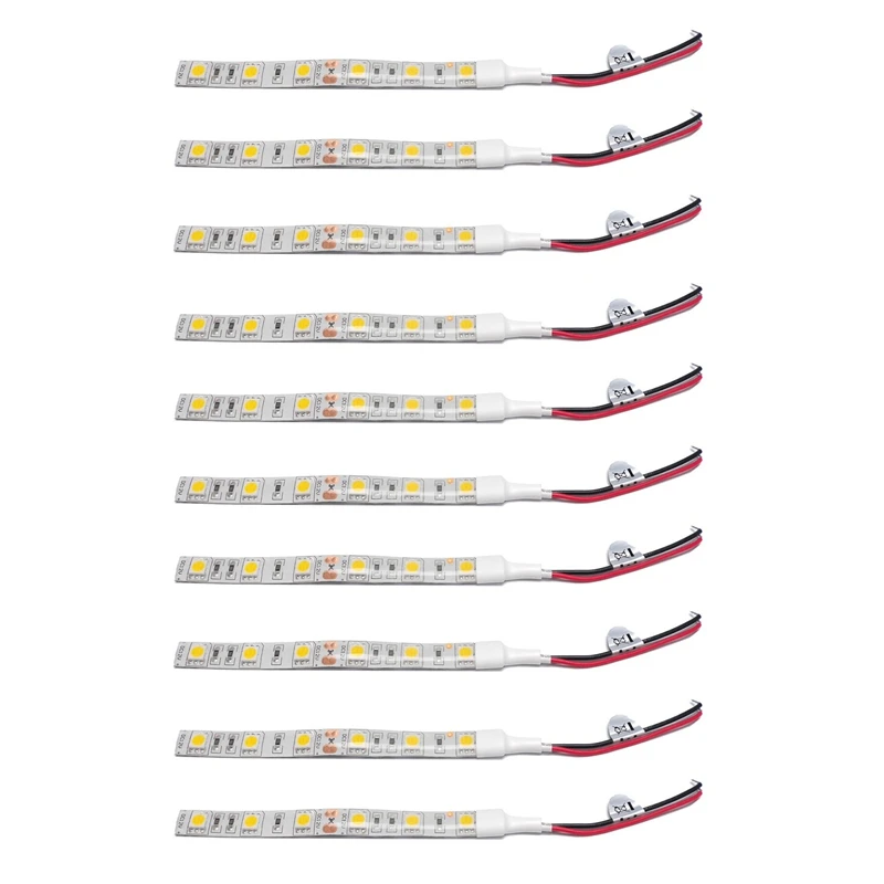 10 Pcs 10cm Waterproof Blue 5050 Led Strip Lights Dc 12V Caravan Boat Car, 5Pcs Blue & 5Pcs Red
10 Pcs 10cm Waterproof Blue 5050 Led Strip Lights Dc 12V Caravan Boat Car, 5Pcs Blue & 5Pcs Red