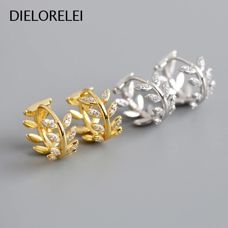 

DIELORELEI 925 Sterling Silver Temperament Minimalist Accessories Gift Hoop Earrings Girls Style Simple For Women Jewelry Niche