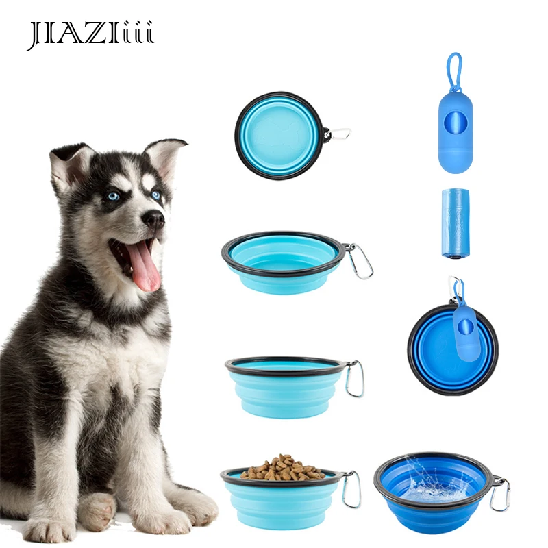 JIAZIiii 1000ML Collapsible Pet Silicone Bowl Portable Travel Cat Dog Feeding Food Waterer Container Puppy Feeder And Trash Bag 
JIAZIiii 1000ML Collapsible Pet Silicone Bowl Portable Travel Cat Dog Feeding Food Waterer Container Puppy Feeder And Trash Bag