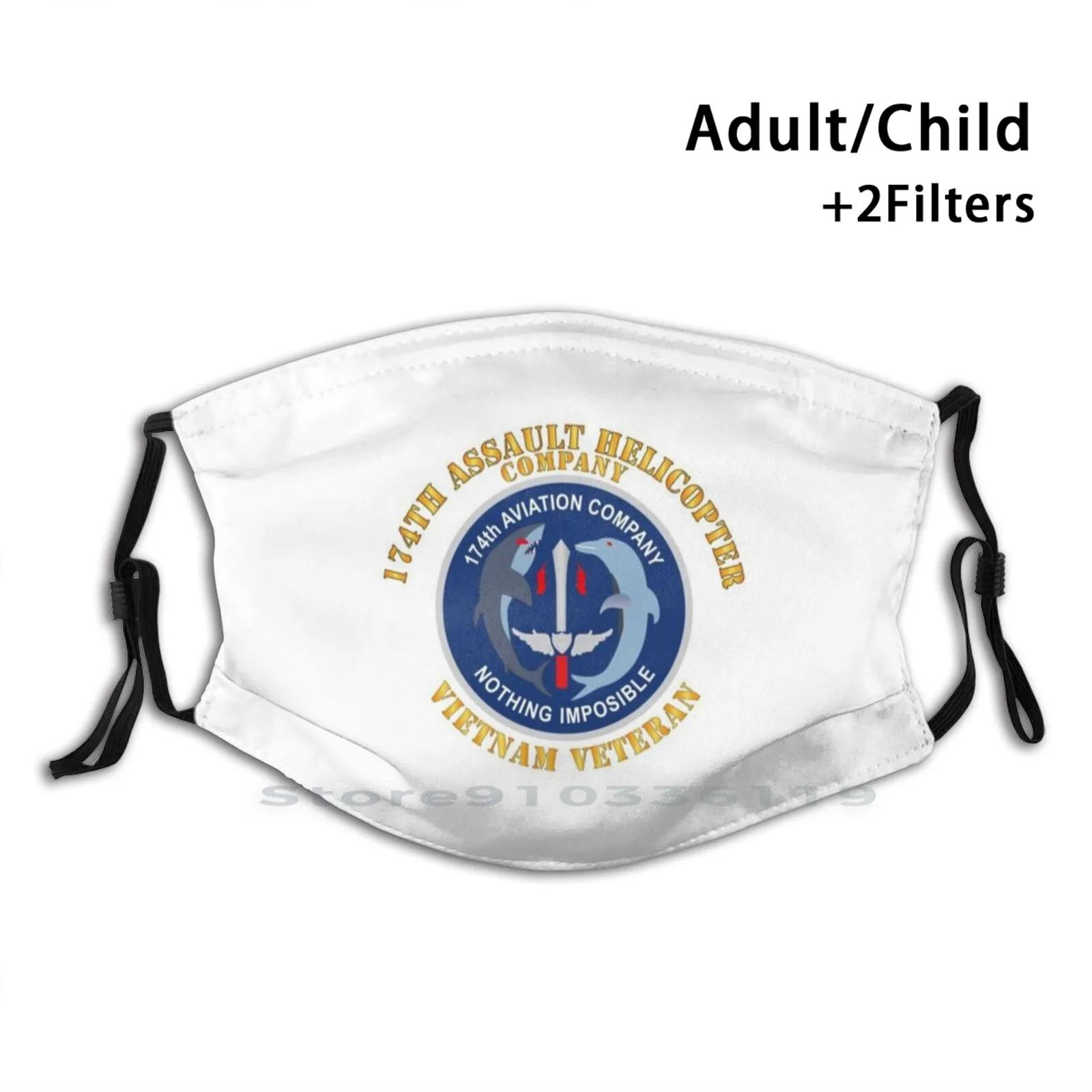Army - 174Th Ahc - Vietnam Vet Print Reusable Mask Pm2.5 Filter Face Mask Kids Vietnam Wwi Wwii Dui Ssi Us Army Vet Veteran
Army - 174Th Ahc - Vietnam Vet Print Reusable Mask Pm2.5 Filter Face Mask Kids Vietnam Wwi Wwii Dui Ssi Us Army Vet Veteran
