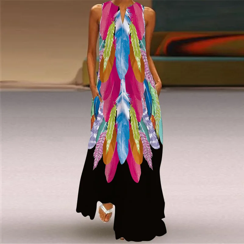2021 Women's new summer long dress plus size casual sexy sleeveless Loose dress V-neck dress party dress Beach dress dresses
2021 Women's new summer long dress plus size casual sexy sleeveless Loose dress V-neck dress party dress Beach dress dresses