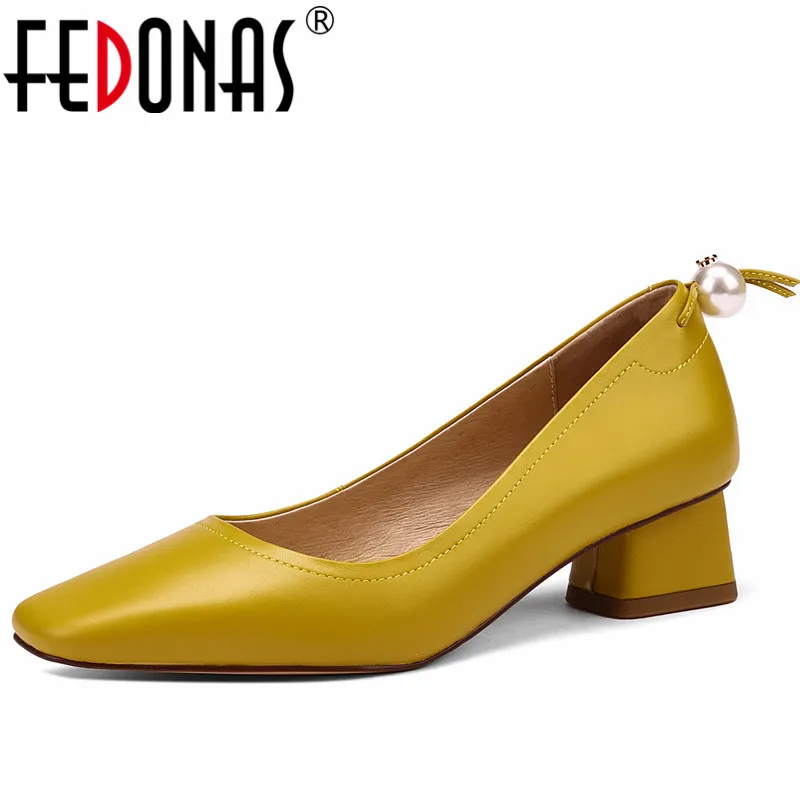 FEDONAS Elegant Fashion Concise Women Pumps Spring Summer Party Wedding Office Genuine Leather Pearl High Heels Shoes Woman 2022
FEDONAS Elegant Fashion Concise Women Pumps Spring Summer Party Wedding Office Genuine Leather Pearl High Heels Shoes Woman 2022