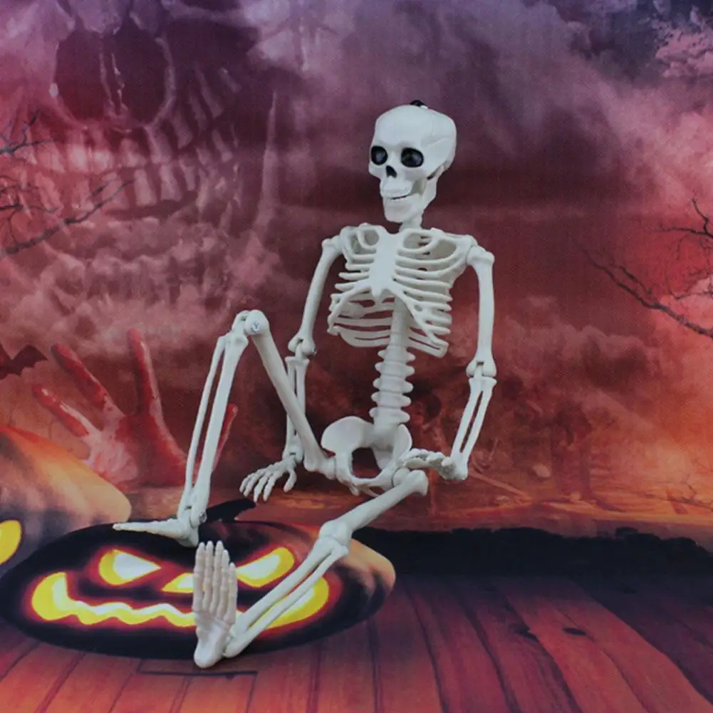 

40 см Имитация человека Скелет орнамент Хэллоуин Вечеринка бар искусственное украшение для дома интересные украшения