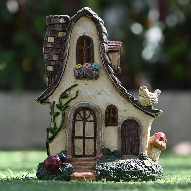 Fairy Garden House Statue,Outdoor Fairy House Figurine ,Garden Cottage Figurines 87HA
Fairy Garden House Statue,Outdoor Fairy House Figurine ,Garden Cottage Figurines 87HA