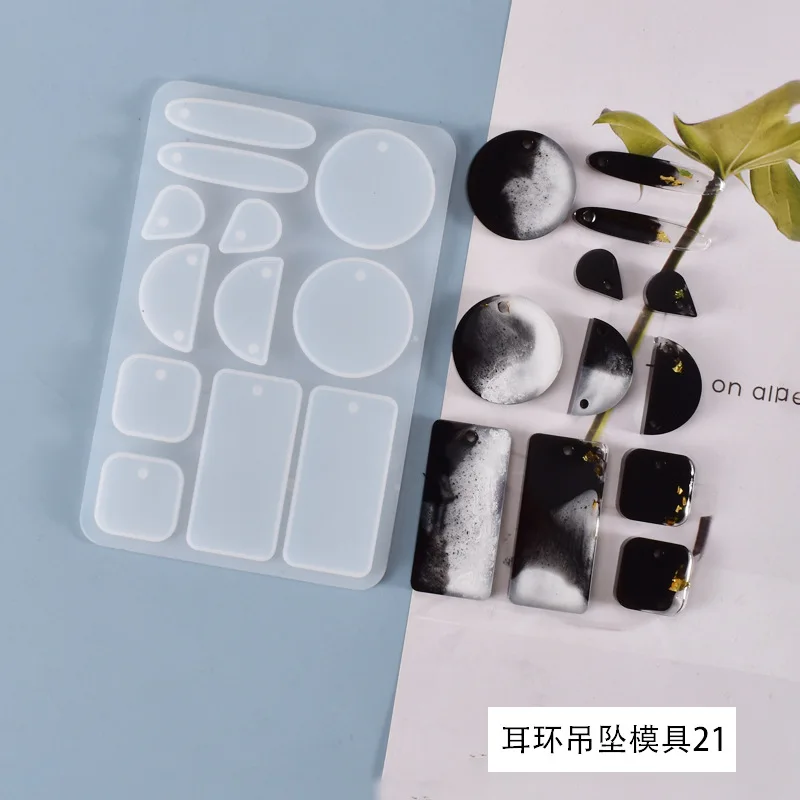Crystal Epoxy Resin Mold Clear Earrings Silicone Mould DIY Crafts Dangler Pendant Casting Jewelry Making Tools
Crystal Epoxy Resin Mold Clear Earrings Silicone Mould DIY Crafts Dangler Pendant Casting Jewelry Making Tools