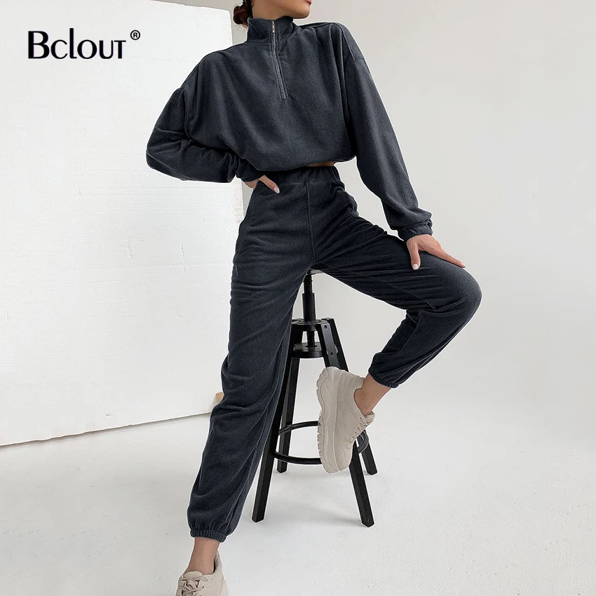 Bclout Elastic Pullover Sweatshirt Sports Women'S Suits Velvet Crop Tops Autumn Elastic Waist Pencil Pants Warm 2 Piece Set 2021
Bclout Elastic Pullover Sweatshirt Sports Women'S Suits Velvet Crop Tops Autumn Elastic Waist Pencil Pants Warm 2 Piece Set 2021