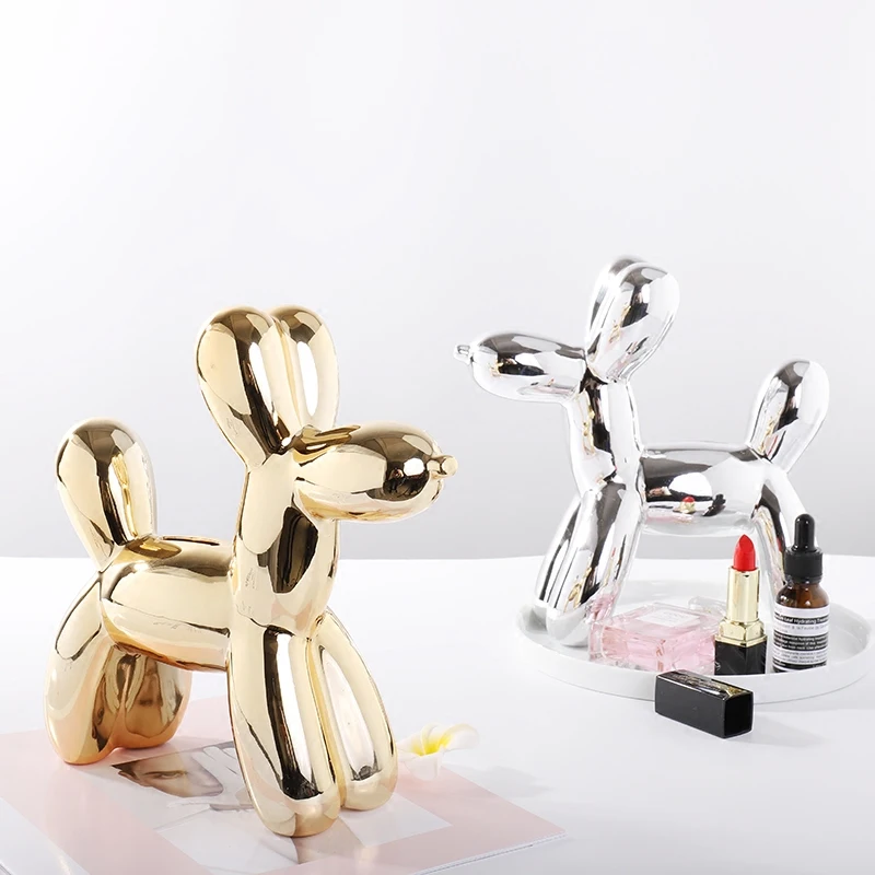 Plating Balloon Dog Piggy Bank Figurine Imitation Dog Cabinet Ornaments Money Boxes Home Room Decoration Crafts Home Accessories
Plating Balloon Dog Piggy Bank Figurine Imitation Dog Cabinet Ornaments Money Boxes Home Room Decoration Crafts Home Accessories