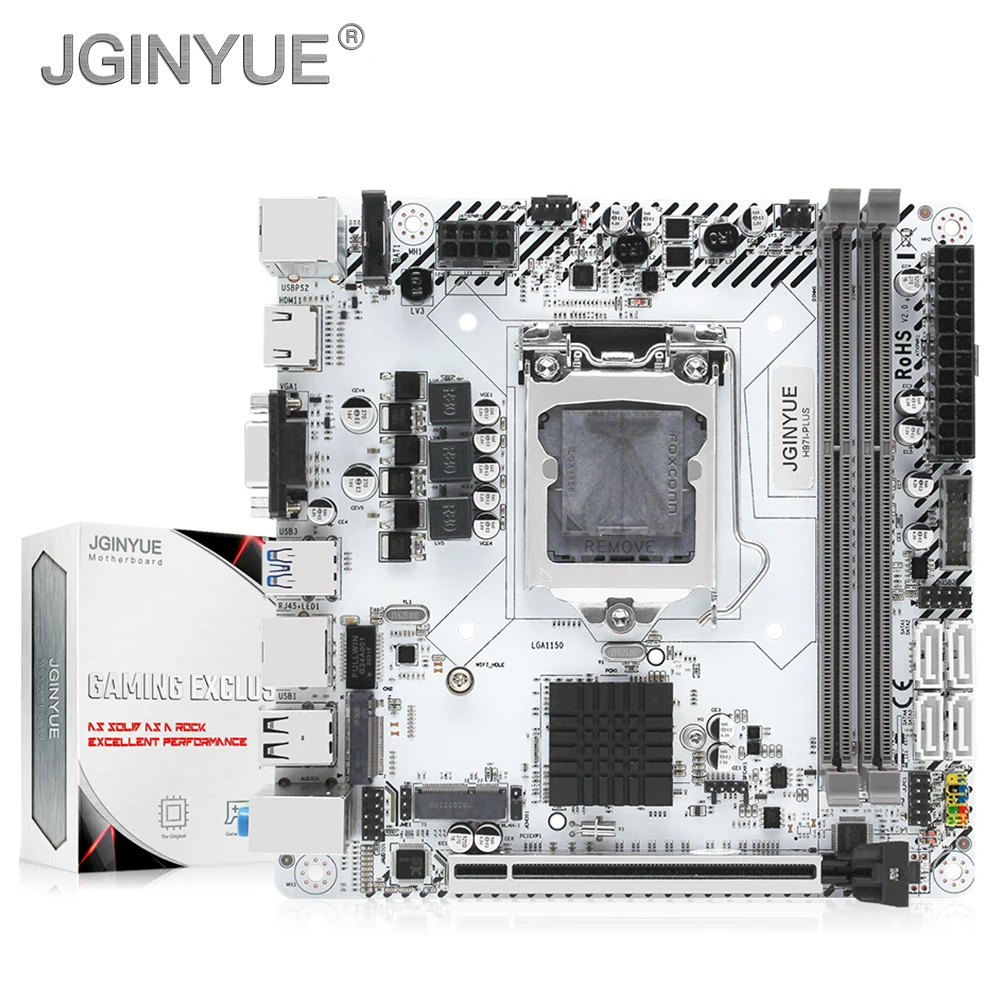 JGINYUE H97 Motherboard LGA 1150 Support Intel Core I3 I5 I7 Xeon E3 Processor DDR3 16GB Desktop Memory WiFi Mini-ITX H97I-PLUS 
JGINYUE H97 Motherboard LGA 1150 Support Intel Core I3 I5 I7 Xeon E3 Processor DDR3 16GB Desktop Memory WiFi Mini-ITX H97I-PLUS