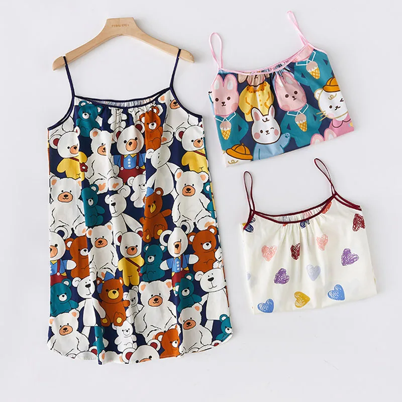 Ladies Sexy Sling Tops with Shorts Women Pajama Set Cotton Cartoon Printed Summer Outer Wear Sexy Nightwear Women Pajama Set
Ladies Sexy Sling Tops with Shorts Women Pajama Set Cotton Cartoon Printed Summer Outer Wear Sexy Nightwear Women Pajama Set