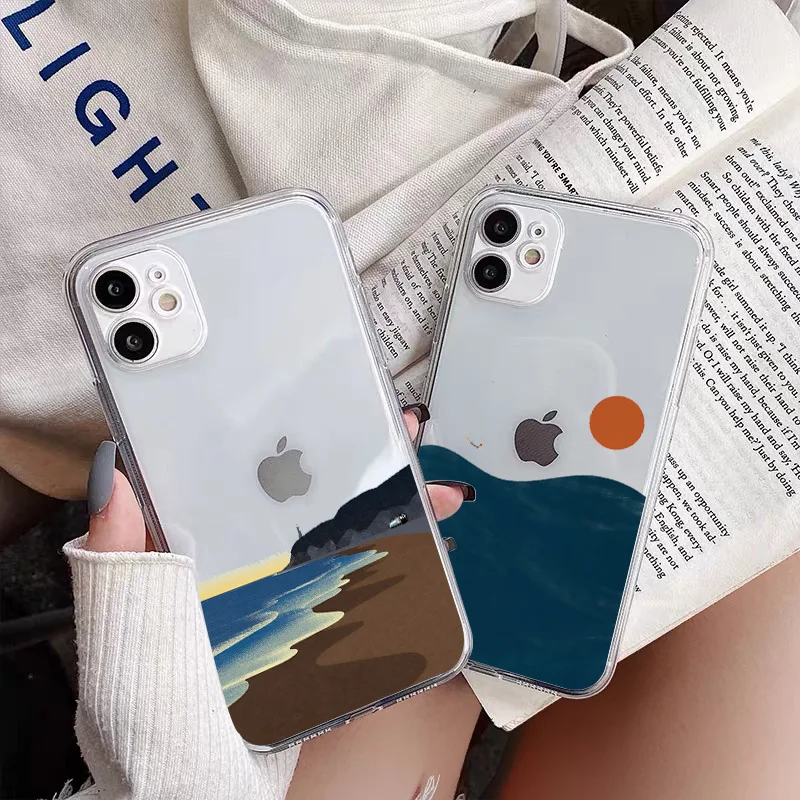 Sea Wave Sunrise Clear Phone Case for iphone X XS MAX XR 7 8 Plus SE 2020 11 12 13 Pro Max Sunset Back Soft Transparent Covers
Sea Wave Sunrise Clear Phone Case for iphone X XS MAX XR 7 8 Plus SE 2020 11 12 13 Pro Max Sunset Back Soft Transparent Covers