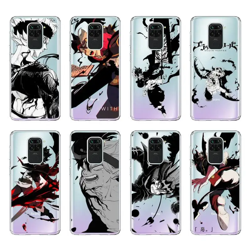 Black Clover Phone Case For Redmi 7A 9A K20 K30S Ultra Note 8 9 Pro Max 9s 10 7 5 Clear Transparent Cover
Black Clover Phone Case For Redmi 7A 9A K20 K30S Ultra Note 8 9 Pro Max 9s 10 7 5 Clear Transparent Cover