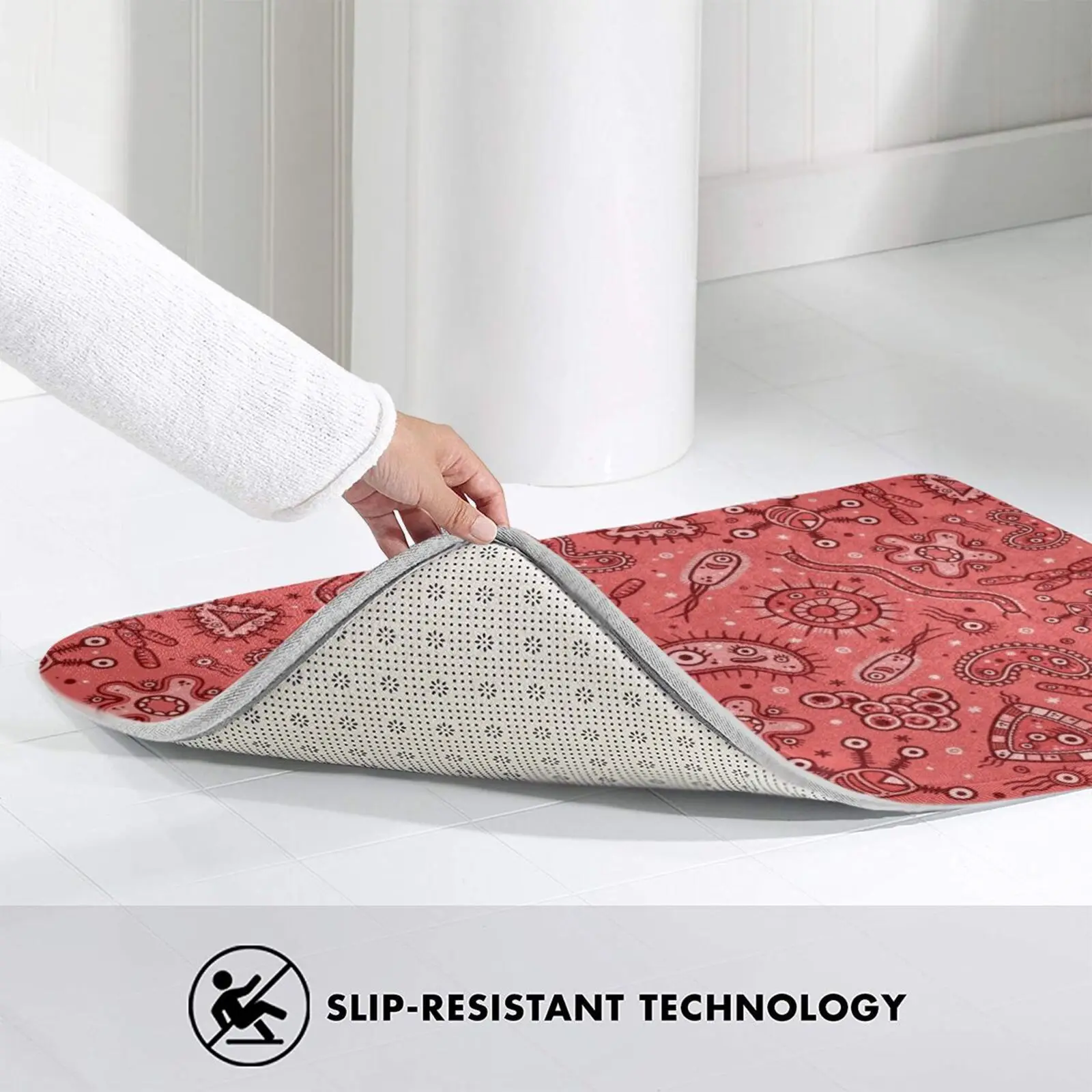 Cartoon Microbes - Red / Pink Carpet Mat Rug Cushion Soft Non - Slip Pattern Germs Microbes Microbiologist Bacteria Tiny
Cartoon Microbes - Red / Pink Carpet Mat Rug Cushion Soft Non - Slip Pattern Germs Microbes Microbiologist Bacteria Tiny