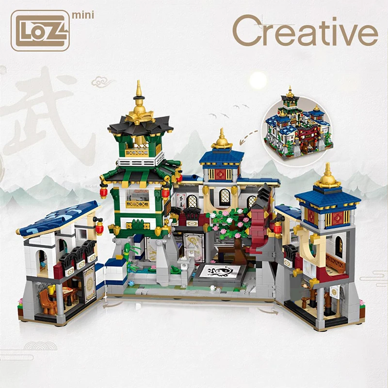LOZ 1032 Architecture Martial Arts Centre Kung Fu School 3D Model DIY Mini Blocks Bricks Building Toy for Children no Box
LOZ 1032 Architecture Martial Arts Centre Kung Fu School 3D Model DIY Mini Blocks Bricks Building Toy for Children no Box
