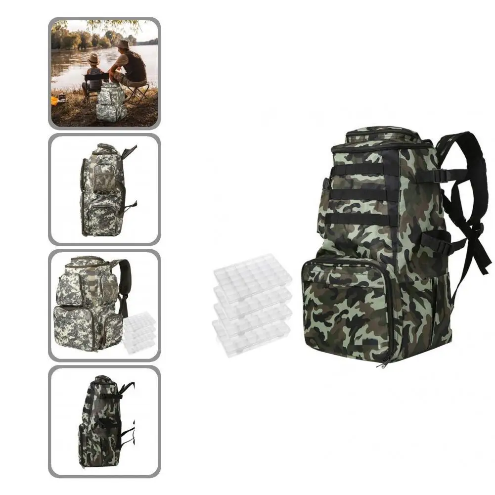 Lightweight Reliable Universal Angling Backpack Practical Fishing Bag Multi Pockets for Hunting
Lightweight Reliable Universal Angling Backpack Practical Fishing Bag Multi Pockets for Hunting