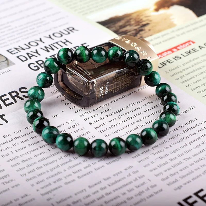 6/8/10mm Green Tiger Eye Beaded Bracelets New Trendy Natural Stone Bracelet For Women Lucky Men Handmade Jewelry Gift Pulseras
6/8/10mm Green Tiger Eye Beaded Bracelets New Trendy Natural Stone Bracelet For Women Lucky Men Handmade Jewelry Gift Pulseras