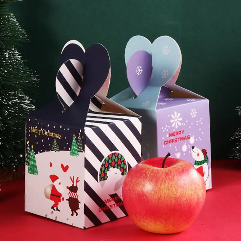 Christmas Tree Candy Box Cartoon Santa Claus Print Apple Chocolate Cookie Packaging Box 2021 New Year Christmas Home Decoration 
Christmas Tree Candy Box Cartoon Santa Claus Print Apple Chocolate Cookie Packaging Box 2021 New Year Christmas Home Decoration