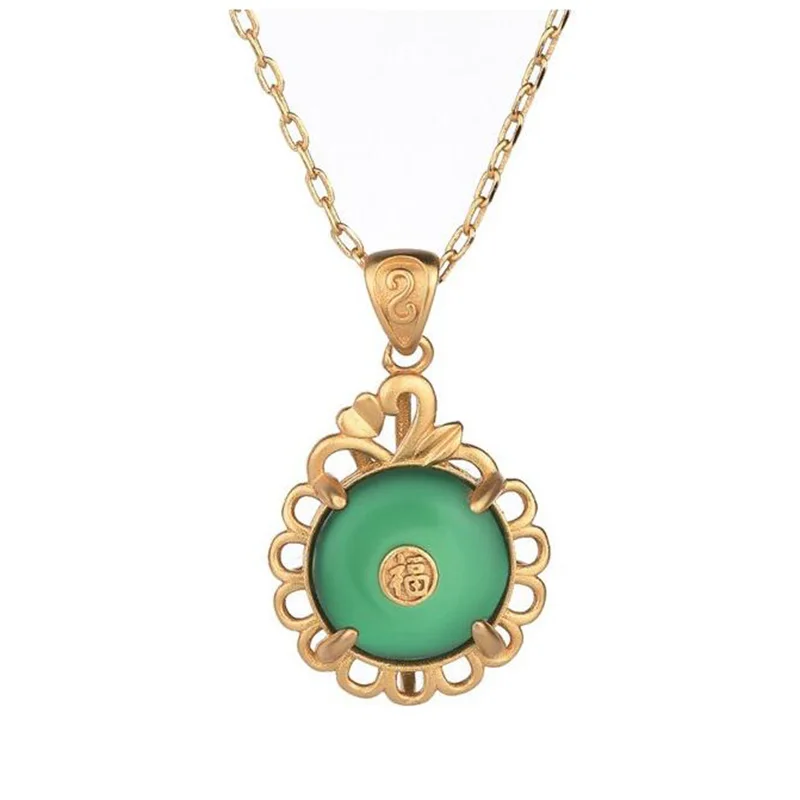 Imitation Hetian Jade Safety Buckle Pendant Necklace Classic Inlaid Natural Stone Necklace Pendant
Imitation Hetian Jade Safety Buckle Pendant Necklace Classic Inlaid Natural Stone Necklace Pendant
