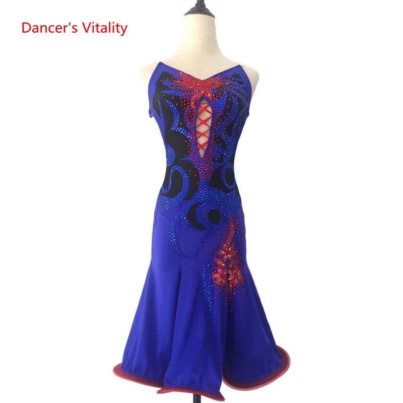 Children's Latin Dance Skirt Female Adult Latin Performance Dresses Customzied Women Latin Competition Dress Chacha Clothing 
Children's Latin Dance Skirt Female Adult Latin Performance Dresses Customzied Women Latin Competition Dress Chacha Clothing